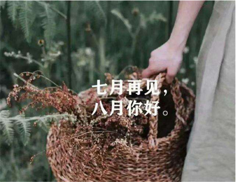 7月再見(jiàn)，8月你好
